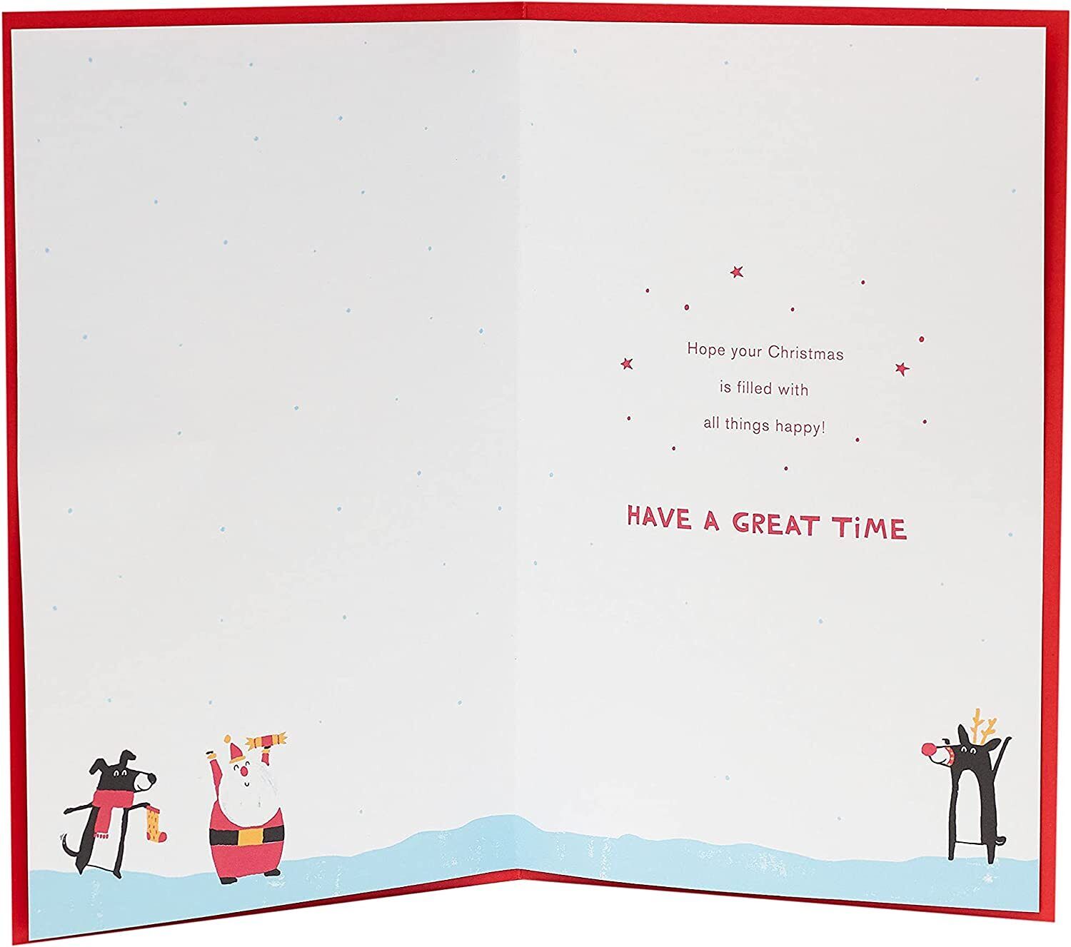 Christmassy Characters Tree Design Dad Christmas Card