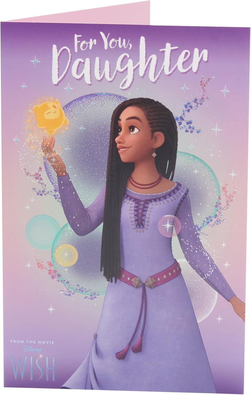 UK Greetings Disney Wish Birthday Card for Daughter - Asha Design